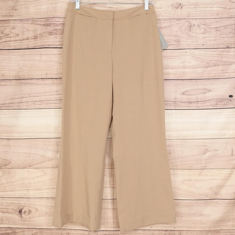 New! Worthington Works Pants Womens 6 Short Beige Dress Stretch Twill 29x26
